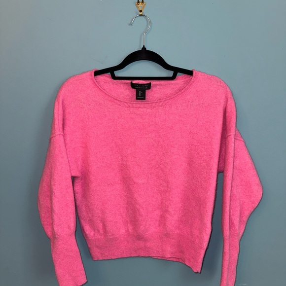 Tahari Sweaters - Tahari Bright Pink Cashmere Sweater